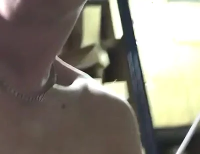 Stroking His Big Cock at Work