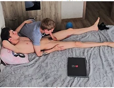 Caught My Straight Friend Jerking Off His Big Dick