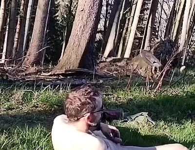 Naked in Forest