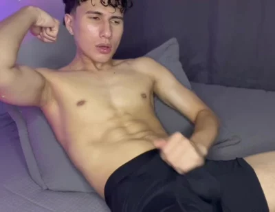 Skinny Teen Groans Deep Inside Boxers