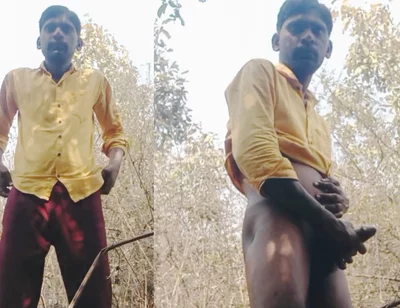 Rajesh Playboy 993 Outdoor Masturbating Big Cock and Cumming. Spanking Butt Stroking Cumshot