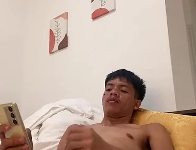 Filipino Twink Gets Hard, Jerking off to Explosive Cumshot