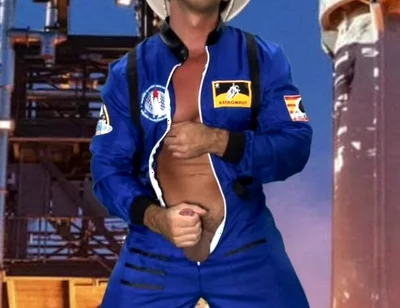 Space Suit Jack off