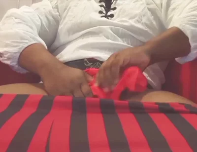 Pirate Cosplayer Jerks off!