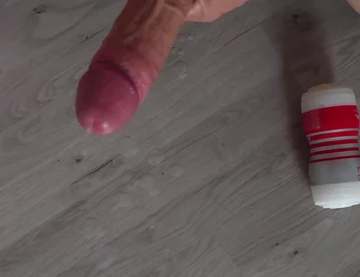 Bushy Guy Fucking Masturbator and Shoots Cum