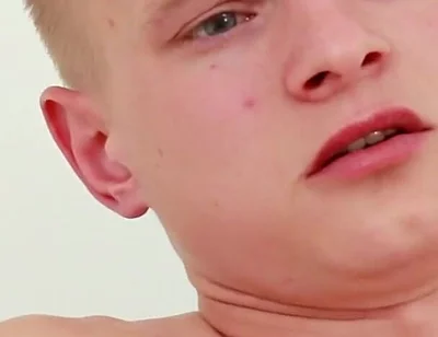 Military twink Kenton slides into a toy