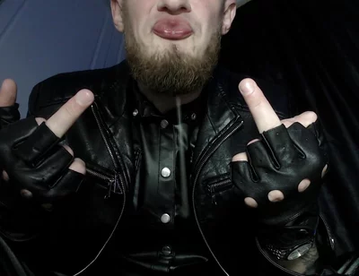 All-leather Alpha -dominates and Humiliates with Spit and Shoe