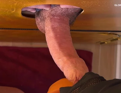 His Cock at the Gloryhole It Was Just Very Horny