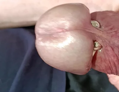 Mature Man's Veined Cock Masturbation