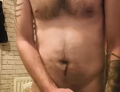 Big Dick Wanking and Smoking
