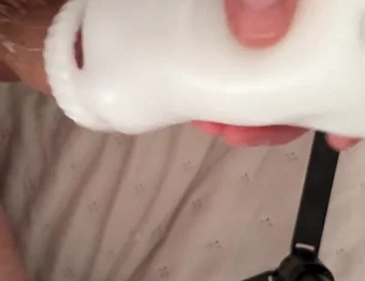 Big Dick Destroys Fleshlight & Fills It with Cum