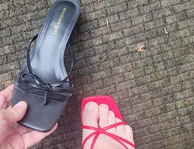 Cumming in Heels Outside Again!