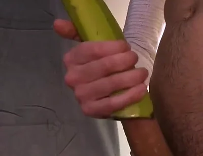Homemade Banana Toy for Orgasm and Cum