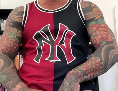 Spanish Muscular Bull with Clothes on