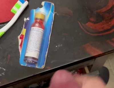 Masturbating