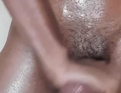 Masturbate Standing up, Then I Grease My Body with Oil, and Then I Cum