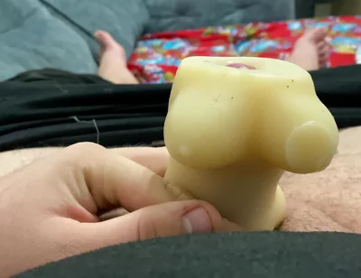 Masturbating My Dick with Sperm
