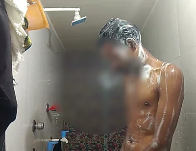 Video of Nagin Bathing in the Bathroom