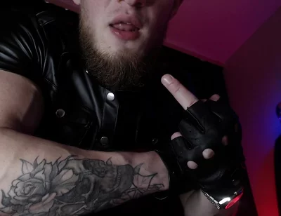 Alpha in Leather and Drool with Dominance