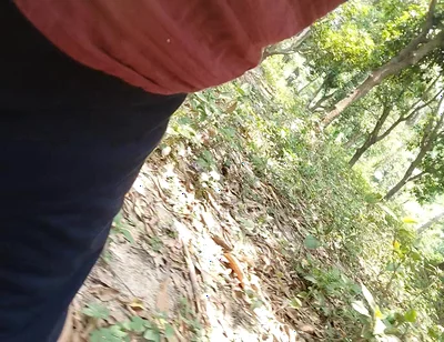 A Asian Boy in Forest Handjob Foking