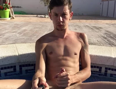 Big Cum Pumping Outdoors
