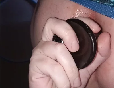 Stuffing My Hole with This BBC Dildo