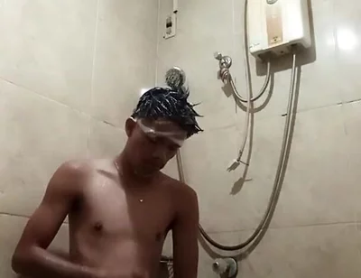 Another Shower Jerking off with Cumshot