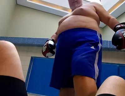 POV Stepdaddy Boss Boxer Training Session