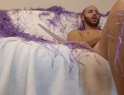 Inflatable Anal Sex Toy on Sofa