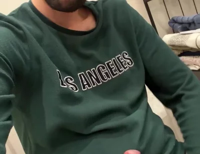 Hot Stepdaddy Jerking off in Bathroom