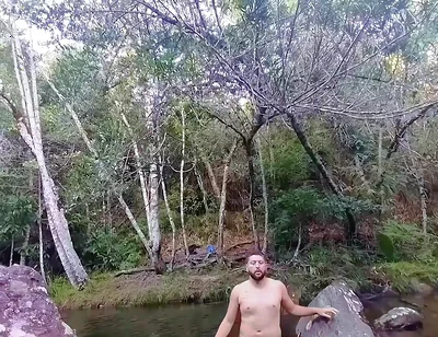 I Went to the Waterfall and Showed off Before Someone Came and Caught Me.