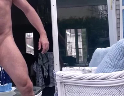 Hunk Buddy-bear Naked Sunbathing in the Veranda 5