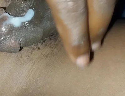 Virgin Asshole and Thick Cum on My Fat Cock