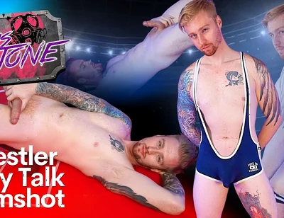 Wrestler Dirty Talk Cumshot