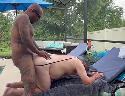 Taking Care of Allen by the Pool