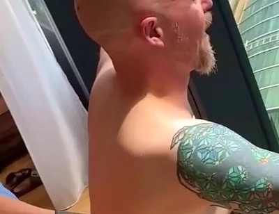 Breeding stepdaddy Against the Window