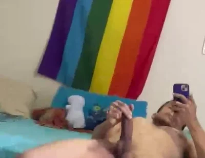 Muscular Colombian Tiago Florez Shows His Big Cock in the Gym