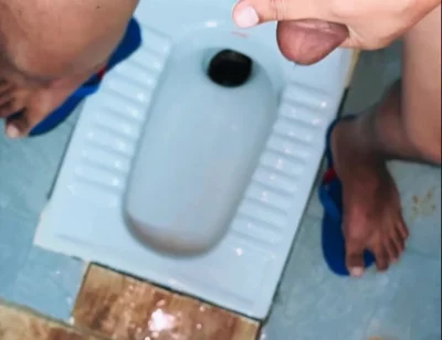 Desi Village Boy Cum Desi Bathroom