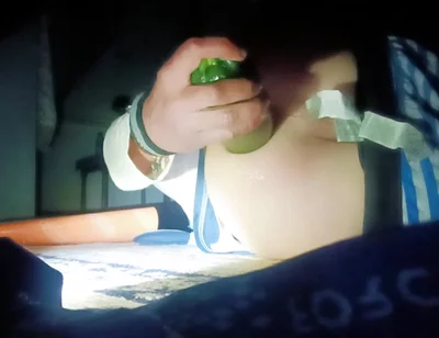 A Thin Young Man Opens His Anus Alone