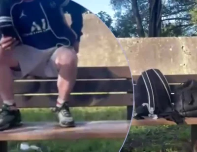 Amateur Boy Lost a Bet and Had to Expose and Touch His Cock in a Park