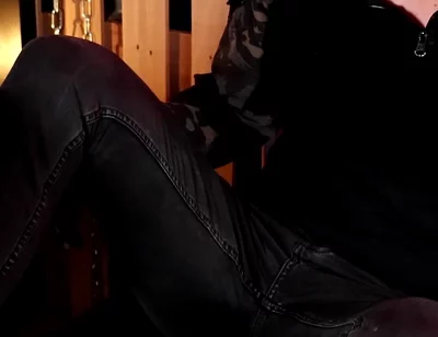 Tom Dominates the Chastity Slave with Leather Boots (4k)