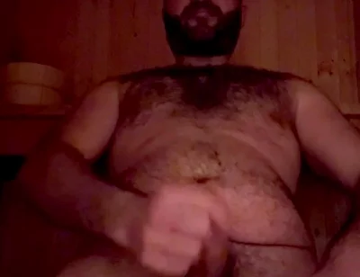 The House I’m Staying in Has a Sauna! Couldn’t Help Myself and Have a Massive Wank in It!
