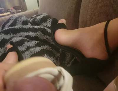 Fucking Girlfriend's Shoes in Nylons and Brittany's Heels