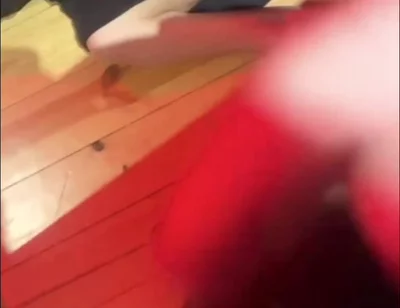 Amateur Boy Pissing in a Glass Held in His Friend's Mouth