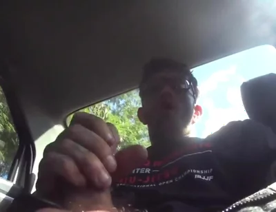 Jerking off in the Car