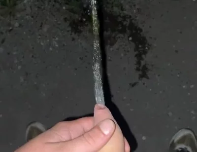 Teen Boy Pissing Outdoor