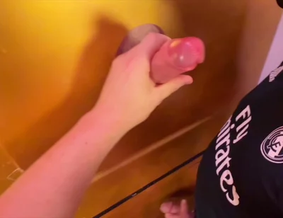 Xl Cock Double Blowjob at the Gloryhole