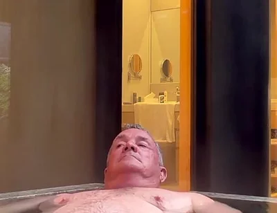 Stripping Down and Getting in the Hot Tub.