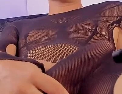 Good Boy Femboy Ken Masturbates in Tights and Asks to Be Watched