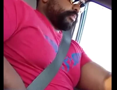 Stepdaddy Drives You While Massaging His Cock